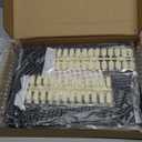 216 Nail Color Chart Display Book with 240PCS False Nail Tips, UV Gel Polish Card Book, Nail Art Salon Nail Design Display Booklet, Nail Color Swatches Nail Practice Card Board