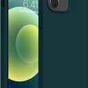 Miracase Compatible with iPhone 12 Case and iPhone 12 Pro Case, Liquid Silicone Gel Rubber Full Body Protection Shockproof Drop Protection Phone Case for iPhone 12/12 Pro 6.1 inch(Teal)
