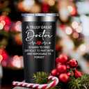 Doctor Gifts for Men - Doctor Appreciation Gift - Doctors Day, Graduation Gifts for Doctors, Physician, Dr - 20oz Insulated Tumbler (Black)