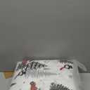 Invoibler 3 Piece Christmas Quilt Set Elegant Queen Size Bedspread Coverlet Lightweight Bedding Set with Snowman Christmas Tree Quilts Reversible Comforter Set (1 Quilt, 2 Pillow Shams)