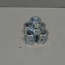Small Parts Steel Hex Nut, Zinc Plated Finish, Grade 5, ASME B18.2.2, 1"-8 Thread Size, 1-1/2" Width Across Flats, 55/64" Thick (Pack of 10)