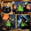 Halloween 10 Floating Potion Cauldron Set with Mist Maker  DIY Spooky Witch Cauldron Dcor with 9 Colorant Bottles (10")