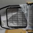 Foldable Shopping Cart with Wheels, Metal Rolling Utility Crate