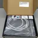 Handheld Shower Head with Extra Long Hose, 8 Setting Square Detachable Hand Held Spray with Upgrade Button & On Off Switch, 79" Hose - Chrome