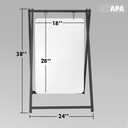 Ilyapa Metal A Frame Sign, Whiteboard Sidewalk Sign - 24x38 in Outdoor