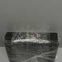 STOREONE Fabric Storage Cube Bins Foldable Organizer Container Collapsible Basket with Lids and Metal Handles, for Home, Bedroom, Closet 6 Pcs (Black)