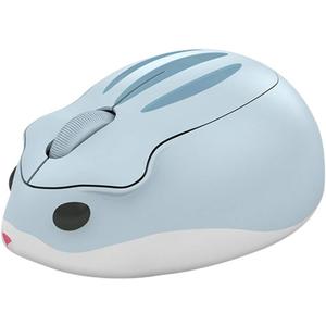 2.4GHz Wireless Mouse Cute Hamster Shape Less Noice Portable Mobile Optical 1200DPI USB Mice Cordless Mouse for PC Laptop Computer Notebook MacBook Kids Girl Men Women Mom Dad Gift (Blue)