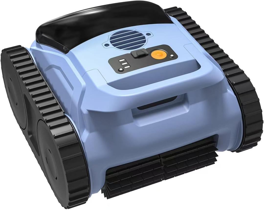 SAT20 Pro Robotic Pool Cleaner for Inground Pools, AI Sonar Smart Navigation, Cordless, 180-Mins Battery Life, Blue (Pale Blue)