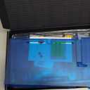 eXtremeRate DIY Replacement Shell Buttons for Nintendo Switch, Back Plate for Switch Console, Housing with Full Set Buttons for Joycon Handheld Controller - Clear Blue [No Electronics Parts]