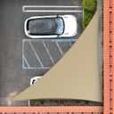 Royal Shade 10' x 10' x 14' Sand Beige Right Triangle Sun Shade Sail RS-SLT, 95% UV Blockage, 200GSM Commercial Standard Heavy Duty, Water & Air Permeable Canopy Mesh for Patio (We Make Custom Sizes)