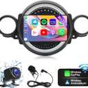 Android 13.0 Double Din Car Stereo - 9 Inch Touch Screen Car Radio Android Auto CarPlay Car Audio Multimedia Receiver with GPS  Backup Camera Bluetooth for Mini Cooper R56 2007-2014