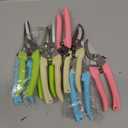 Jutom 8 Pcs Garden Shears Pruning Scissors Clippers Sharp Hand Pruners for Gardening Tools Cutting Flowers Trimming Plants Bonsai Fruits Picking, 4 Bypass Blade and 4 Straight Blade