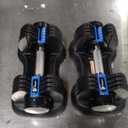 Lifepro Adjustable Dumbbells Set - 5in1-25lb weights Set & Single with Rack - Quick Adjust, Secure Grip - Compact Hand Weights for Men Women Home Gym