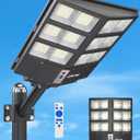 Ofuray Solar Street Lights Outdoor,Solar Security Flood Lights Parking Lot Lights Commercial Dusk to Dawn, 6500k Waterproof Led with Remote Control Motion for Street,Court,Barn (Of-800W 80000Lm)