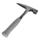 11" Rock Pick Hammer Rubberized Handle with Plastic Tip Cover