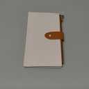 Airkit Small Wallet Women RFID Blocking Soft Leather Bifold Compact Card Holder Wallet for Women with Zipper Coin Pocket 4 ID Window (Colorblock - Apricot/Brown)