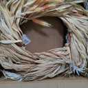 Fall Corn Husk & Wheat Wreath for Front Door 24 Inch, Farmhouse Style Rustic & Minimalist Autumn Wreath, Fall Harvest Decor for Home Porch Door Wall Indoor/Outdoor
