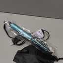 Farery Mini Thermal Brush, Curling Iron 3/4 Inch, Heated Round Brush for Volumizing and Small Curls, Travel Size Hot Brush for Short & Thin Hair, Dual Voltage, One Heat 392F, Touch-ups, Blue