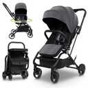 Lightweight Travel Stroller - Aluminum Foldable Stroller for Toddlers 0-4 with 360 Rotating Seat, 3-Way Adjustable Backrest - Compact Strollers for Travel, Airplane Strollers for Baby & Infant