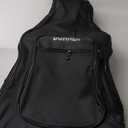 Donner 47 Inch Bass Guitar Case, 0.4 Inch Thick Padding Sponge 600D Ripstop Waterproof Nylon Soft Electric Bass Guitar Gig Bag with 3 Pockets and Back Hanger Loop, Black (Bass Bag, 47 inch-10mm Thick)