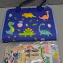 hahaland Busy Board for Toddlers - Montessori Toys Preschool Learning Activities with Life Skills, Alphabet, Number, Shape, Color, Animal, Weather - Toddler Boy Learning Educational Toys, Travel Toys