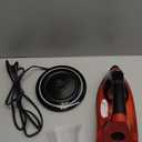 Omaiga 1500W Cordless Iron for Clothes, Wireless Steam Iron with Rapid Heating & Auto Shut Off, for Effective Wrinkle Removal (Red)