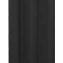 Deconovo 100% Blackout Curtains  Noise Reducing, Thermal Insulated Drapes  Grommet Room Darkening Window Panels  Light Blocking & Privacy Protection (Black, 42x84 Inch, 1 Panel)