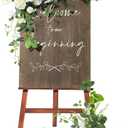 Ling's Moment 2pcs Wedding Flowers Garland Artificial Floral Swag Arch Decorations Greenery Arrangements Lily of The Valley White Ceremony Reception Garden Easel Wall Entryway Outdoor NOT Include Sign