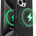 OtterBox iPhone 15 Pro Max - Commuter MagSafe Case - Slim & Tough - Pocket-Friendly - Dual Layer Drop Protection - Port Covers Non-Retail Packaging - Black