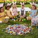 Easter Candy Variety Pack 2lb - Assorted Chocolate Bulk Candy Individually Wrapped for Party Favors, Egg Hunts & Easter Basket Fillers - Easter Candy Bulk Chocolate Assortment - 2 Pounds