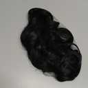 FELENDY 18" Ponytail Extension Curly Wavy Clip in Hairpiece Wrap Around Long Pony Tails Hair Extensions Synthetic for Women Natural Black