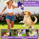 Interactive Snuffle Dog Toys, Squeaky Dog Toys for Puppy,Crinkle Dog Toy with Hiding Snack,Slow Feeder Treat Toy and Feeding Mats for Training,Dog Lick Mat Enhancement(Purple)