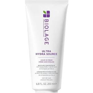 Biolage Ultra Hydra Source LeaveIn Cream  Moisturizes & Controls Frizz, For Very Dry, Thick, Hair, Infused with Microdosed with Cupuaçu Butter & Salicylic Acid