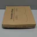 Bell Lamp Shades Set of 2, 6"Top x 13"Bottom x 10"High, Beige Shade Replacement for Table Lamps, Floor Lamps, Fabric Natural Linen Hand Crafted(Spider Fitter), Harp Holders Included, Assembly Required