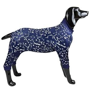 D.E.E Dog Shirt for Large Dogs Summer Dog Clothes Lightweight Tank Top Female Big (PGalaxyDark, 3XL, 34.6 Chest)
