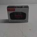 Timex Alarm Clock with Large Display, Digital Alarm Clock for Bedroom Includes 120V Universal Power Adapter (T121B - Black)