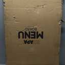 Ilyapa Modern All Metal Double Sided A Frame Chalkboard Sidewalk Sign - 24 x 38 inch Magnetic Chalk Menu Board Restaurant & Vendor Display Supplies