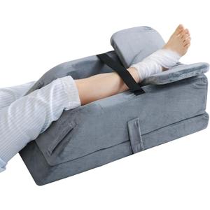 Leg Elevation Pillows for After Surgery, Foam Elevating Pillow, Foot Elevation Pillows for Leg Swelling with Velcro Straps, Foot Elevation Pillow for Post Surgery, Injuries