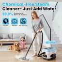 Steam Cleaner with Mop, High Pressure Steamer for Cleaning, Portable Handheld Steam Cleaner with 14 Accessories, 2000W Steamer Mop for All Floors,Home,Kitchen,Window,Tile,Grout,Upholstery,Carpet,Car