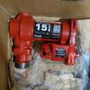 Fill-Rite FR610HA 115V 15 GPM Fuel Transfer Pump w/Discharge Hose & Automatic Nozzle (Red) | Gasoline, Diesel, Kerosene, Ethanol & Methanol Blends & Biodiesel