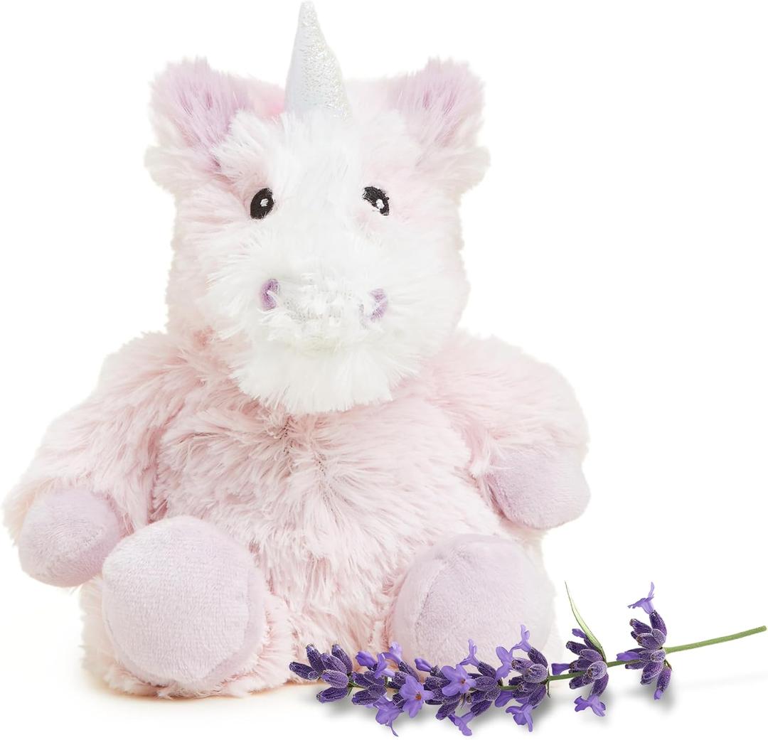 warmies Microwavable & Weighted Stuffed Animals, Unicorn - Heated Stuffed Animal Plushie for Warmth & Comfort - Cute Soft Plush Toys for Adults & Children (Boys, Girls, Babies & Toddlers)