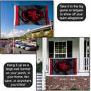 San Francisco 49ers Blackout Sideline Flag Outdoor Indoor 3x5 Foot Banner