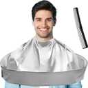 Hair Cutting Cape Professional Salon Barber Cape Foldable Haircut Cloak Hairdressing Umbrella Apron Kit for Adult Men and Women