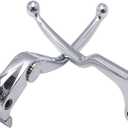 CBR Motorcycle Replacement Brake Clutch Hand Lever Compatible with Honda CBR600RR 2007-2024 53182MEE000 53170MEL006(Silver)