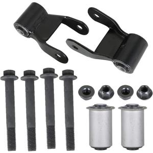 WFLNHB Rear Leaf Spring Shackle Repair Kit 2Pc w/Bushing Replacement for Ram Dakota