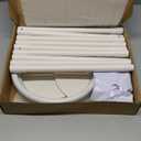 OurWarm 8.2FT & 6FT Balloon Arch Stand, Free Bending Top Balloon Arch Kit, Half Arch Balloon Stand with Base for Floor, Balloon Column Kit for Wedding Birthday Party Baby Shower Halloween Decorations