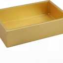 9.5x6.3x2.5'' Large Gold Lacquer Guest Towel Napkin Holder Paper Hand Towel Holder for Bathroom Napkin Towels Holders Tray for Room Kitchen Accessories Table Party(Gold)