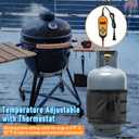 2 Pack Propane Tank Heater Blanket Gas LP Cylinder Tank Heater with Thermostat Controller Adjustment 41-122 F and Timer Function, Propane Buckets Warmer Blanket Fit for 5-40LB Tanks (Black)