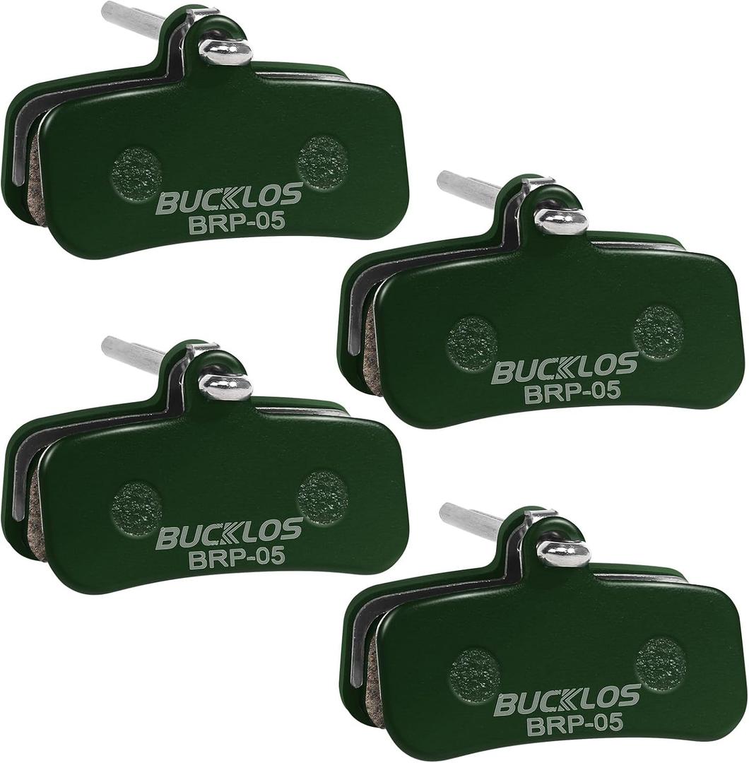 BUCKLOS Bike Disc Brake Pads - Bicycle Disk 4 Piston Pads for Shimano D02S D03S Saint Deore XT XTR SLX Zee/Tektro/TRP for Mountain Bike/Road Bike/Ebike/MTB