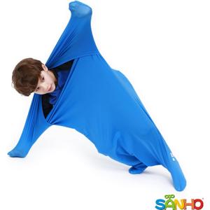 SANHO Premium Sensory Sock,Body Sock,Updated Version, X-Large, 70" L x 28" W, Good for Height: 65"-75" Blue